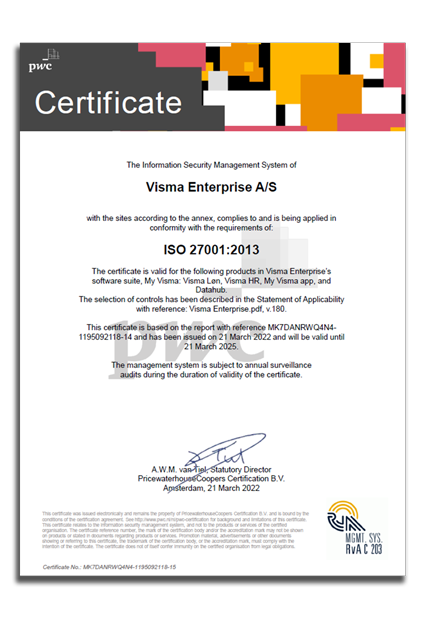 ISO Certifikat 2022