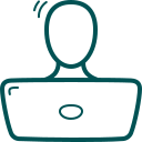 person med computer