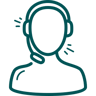 Person med headset